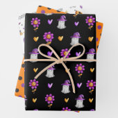 Whimsical Halloween Wrapping Paper Sheets (In situ)