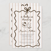 Whimsical Hand Drawn Baby is het brouwen van Baby  Kaart (Voorkant / Achterkant)