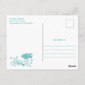 Whimsical Hand Drawn Baby shower Brunch Briefkaart (Achterkant)