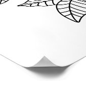 Whimsical Hand-Drawn Bird Illustration Poster (Hoek)