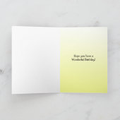 Whimsical Hand Drawn Birthday Cake Personalized Kaart (Binnen)