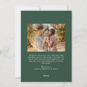 Whimsical Hand-Drawn Bow Frame Green 2 Photo Feestdagenkaart (Achterkant)