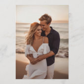 Whimsical Hand Drawn Bow Frame Save the Date Kaart (Achterkant)