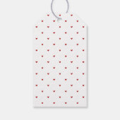 Whimsical Hand Drawn Bow Happy Valentine's Day Cadeaulabel (Achterkant)