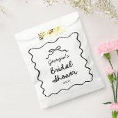 Whimsical Hand Drawn Bow Vrijgezellenfeest Bedankzakje (Gezegeld)