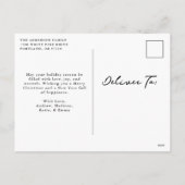 Whimsical Hand-Drawn Bows Photo Christmas Feestdagenkaart (Achterkant)