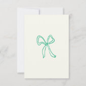 Whimsical Hand Drawn Bows RSVP Response Kaart (Achterkant)