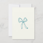 Whimsical Hand Drawn Bows RSVP Response Kaart (Achterkant)