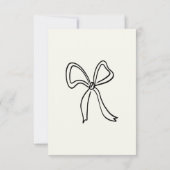 Whimsical Hand Drawn Bows Save the Date Kaart (Achterkant)