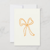 Whimsical Hand Drawn Bows Save the Date Kaart (Achterkant)