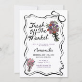 Whimsical Hand Drawn Bridal Shower  Kaart (Voorkant)