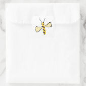 Whimsical Hand Drawn Bumble Bee stickers (Tas)