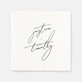 Whimsical Hand-Drawn Cake Trouwservetten Servet (Voorkant)