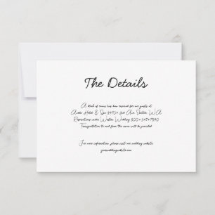 Whimsical Hand-Drawn Cake Wedding RSVP Kaart