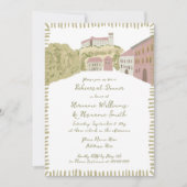 Whimsical Hand Drawn Castle repetitie diner Kaart (Voorkant)