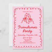 Whimsical Hand Drawn Champagne Vriendschapsfeest Kaart (Voorkant)