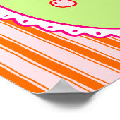 Whimsical Hand-Drawn Cherries Art Poster (Hoek)