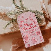 Whimsical Hand Drawn Christmas Party  Cadeaulabel