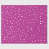 Whimsical Hand-Drawn Cream Petal Rain Cadeaupapier (Vlak)