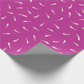 Whimsical Hand-Drawn Cream Petal Rain Cadeaupapier (Hoek)