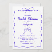 Whimsical Hand Drawn Eigenzinnig Modern Vrijgezell Kaart (Voorkant)