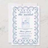 Whimsical Hand Drawn Flower Market Bridal Shower I Kaart (Voorkant)