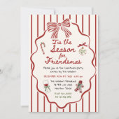Whimsical Hand Drawn Friendsmas Christmas Party Kaart (Voorkant)