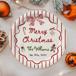 Whimsical Hand Drawn Friendsmas Christmas Party Papieren Bordje