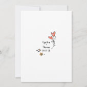 Whimsical Hand Drawn Funky Engagement Party Kaart (Achterkant)