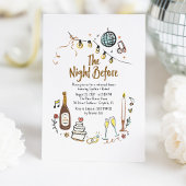 Whimsical Hand Drawn Funky repetitie diner Kaart