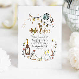 Whimsical Hand Drawn Funky repetitie diner Kaart