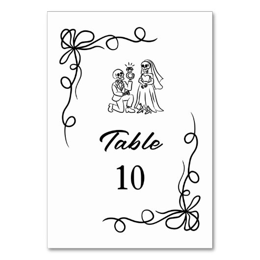 Whimsical Hand Drawn Halloween Vrijgezellenfeest Kaart (Voorkant)