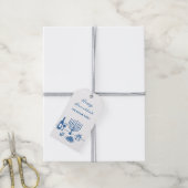 Whimsical Hand Drawn Hanukkah Party Trendy Custom Cadeaulabel (Met Touw)