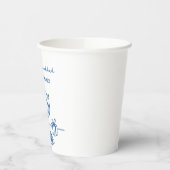 Whimsical Hand Drawn Hanukkah Party Trendy Custom Papieren Bekers (Links)