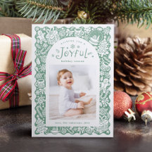 Whimsical Hand Drawn Joyful Holiday Greetings