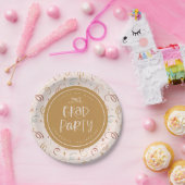 Whimsical Hand Drawn Kleurrijke Confetti Afstudeer Papieren Bordje (Feest)