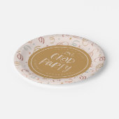 Whimsical Hand Drawn Kleurrijke Confetti Afstudeer Papieren Bordje (Gekanteld)