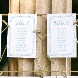 Whimsical Hand Drawn Lichtblauw Zitting Grafiek Ka Kaart