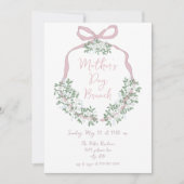 Whimsical Hand Drawn Moederdag Brunch Invitation Kaart (Voorkant)