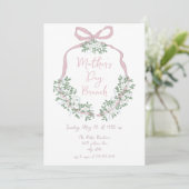 Whimsical Hand Drawn Moederdag Brunch Invitation Kaart (Staand voorkant)