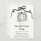 Whimsical Hand Drawn New Year's Eve Party  Kaart (Voorkant)