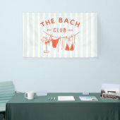 Whimsical Hand Drawn Orange Cocktail Bachelorette Spandoek (Beurs)
