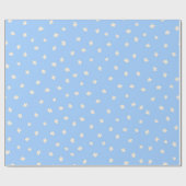 Whimsical Hand-Drawn Pale Yellow Starry Celestial Cadeaupapier (Vlak)