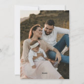 Whimsical Hand Drawn Pine Green Photo Christmas Feestdagenkaart (Achterkant)