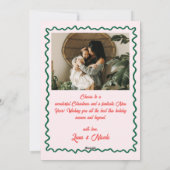 Whimsical Hand Drawn Quirky Merry Christmas Photo  Feestdagenkaart (Achterkant)