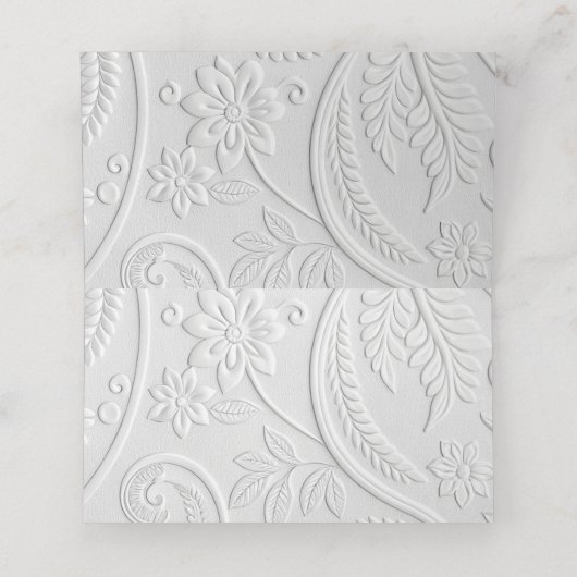 Whimsical Hand Drawn Script Wedding Guest Plaatskaartje (Binnenkant ongevouwen)