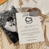 Whimsical Hand-Drawn Taart Trouwen Bedankt Card Kaart