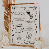 Whimsical Hand Drawn Thanksgiving Menu