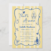 Whimsical Hand Drawn That's Amore Vrijgezellenfees Kaart (Voorkant)