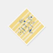 Whimsical Hand Drawn That's Amore Vrijgezellenfees Servet (Hoek)